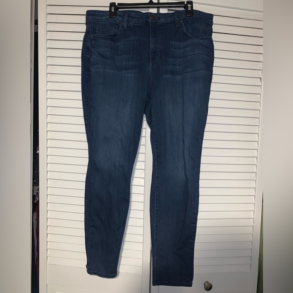 NYDJ Ami Skinny Jeans Size 16W Dark Blue Women's Plus Size Stretch Skinny Jeans